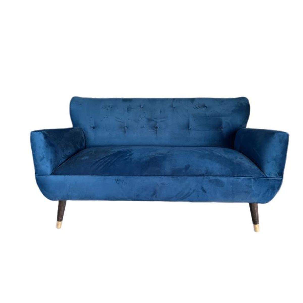 GENERICO - Sofá Sónico 2 cuerpos , tapiz Felpa,150 x 75 x 85 cm , patas de madera