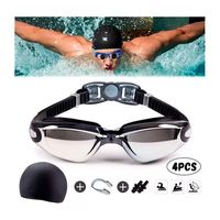 Set de Natación Gafas + Gorro + Tapa Oídos Y Nariz