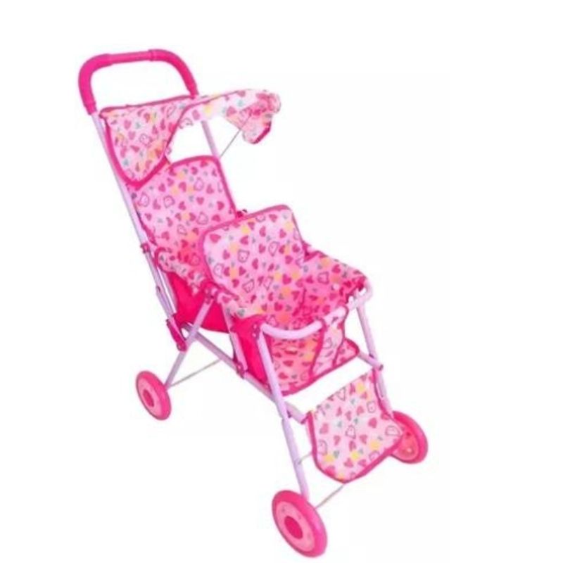 GENERICO - Coche Doble Para Muñecas 65 Cm