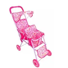 GENERICO - Coche Doble Para Muñecas 65 Cm