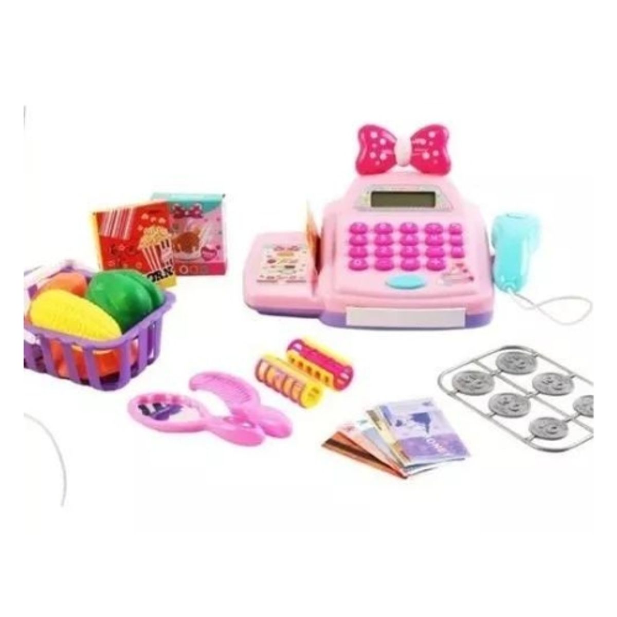 GENERICO - Caja Registradora Juguete Para Niñas Con Accesorios Y Sonido