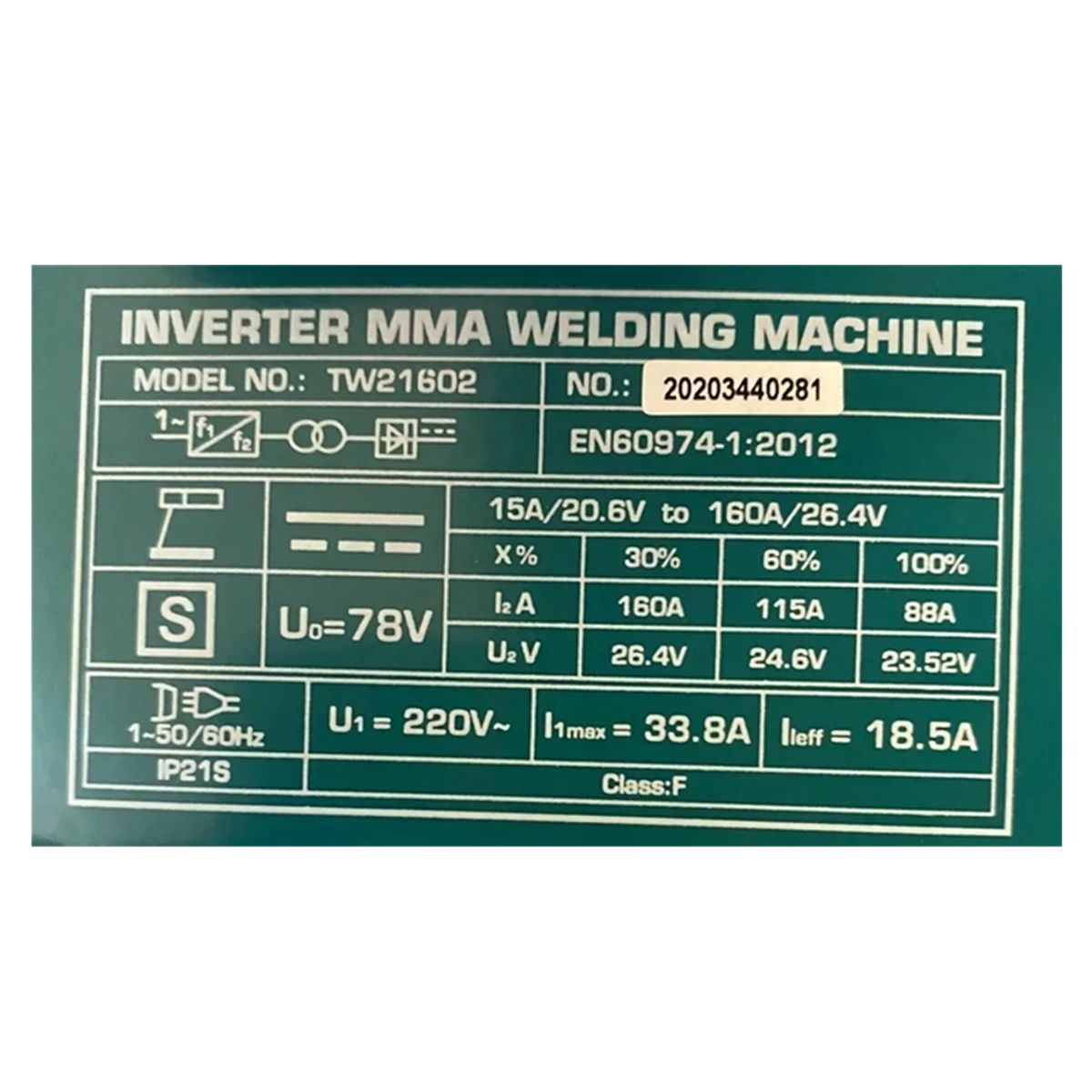 TOTAL TOOLS - Maquina De Soldar Soldadora 160amp