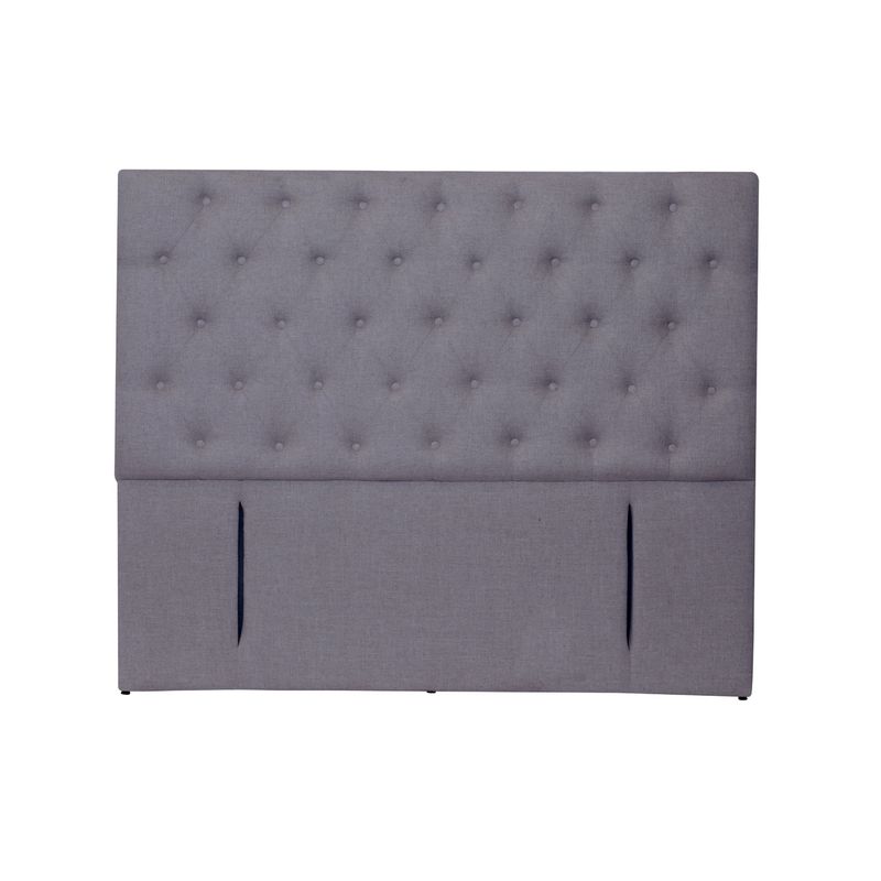 LATAM HOME - RESPALDO FLORENCIA LINO GRIS OSCURO 2 PZA