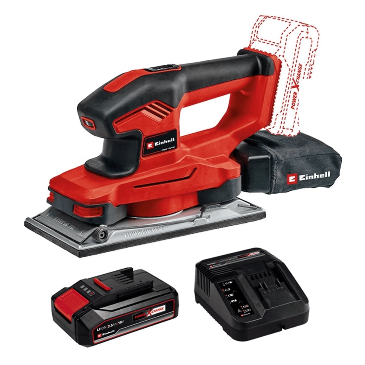 EINHELL - Lijadora Orbital Inalámbrica 18v Bat + Carg Einhell 4460720