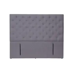 LATAM HOME - RESPALDO BRESCIA LINO GRIS OSCURO 2 PZA