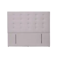 LATAM HOME - RESPALDO NAPOLES LINO GRIS CLARO 2 PZA