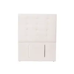 LATAM HOME - RESPALDO NAPOLES LINO BLANCO 1 1/2 PZA