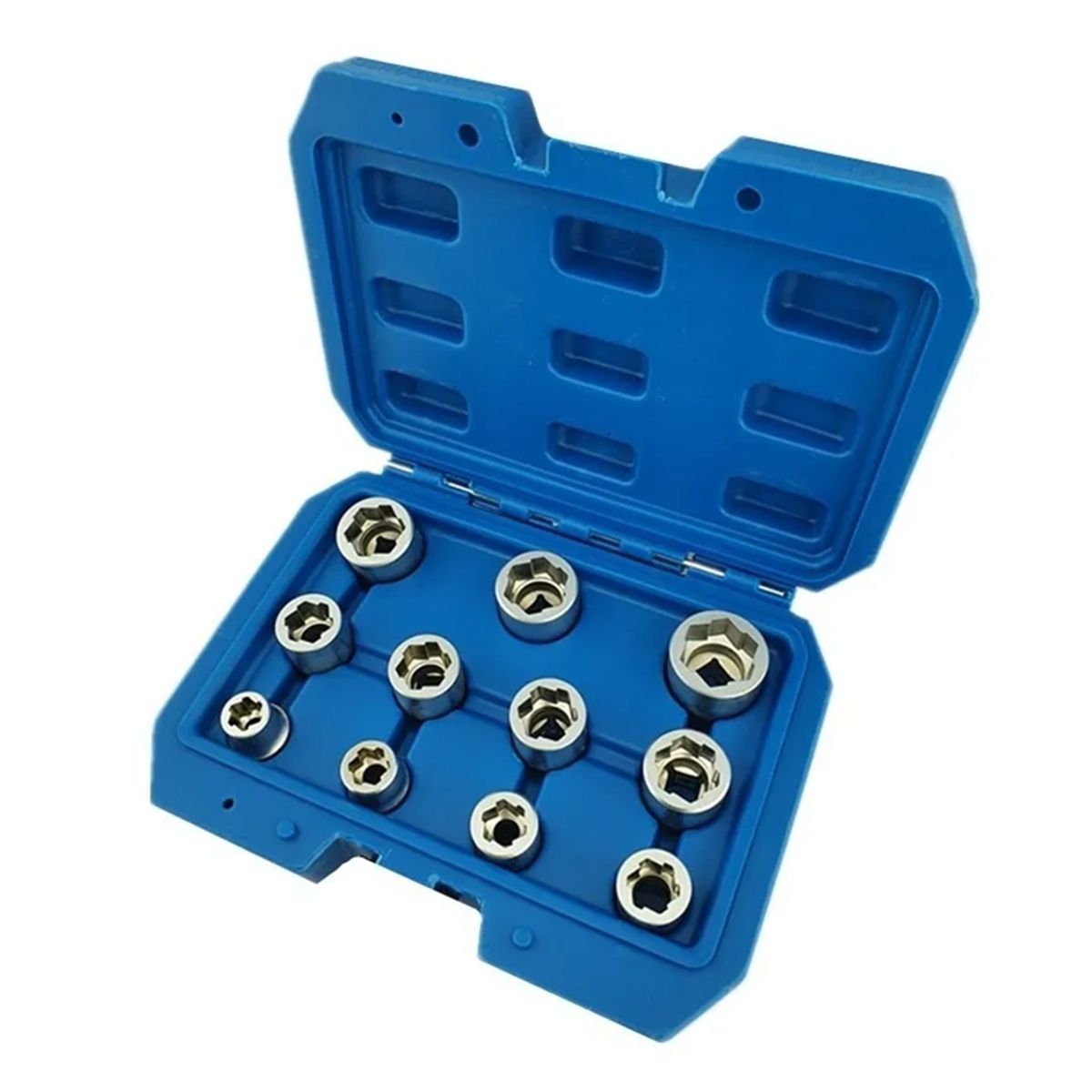 GENERICO - Set Kit Extractor Extraccion Tuerca Pernos Rodados 11 Piezas