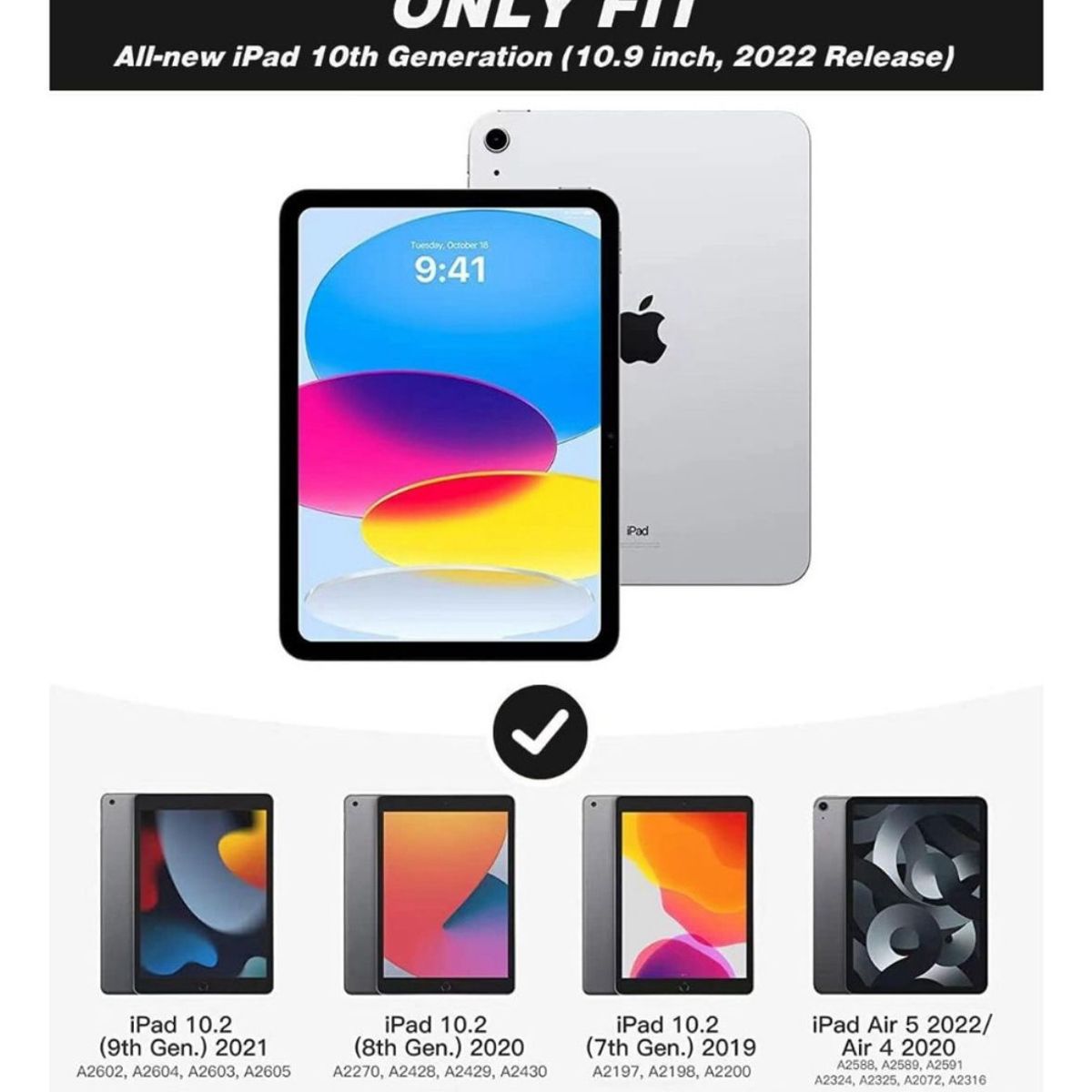 GENERICO - Carcasa Smart Cover Para iPad Air4 10.9 + Ranura Pencil