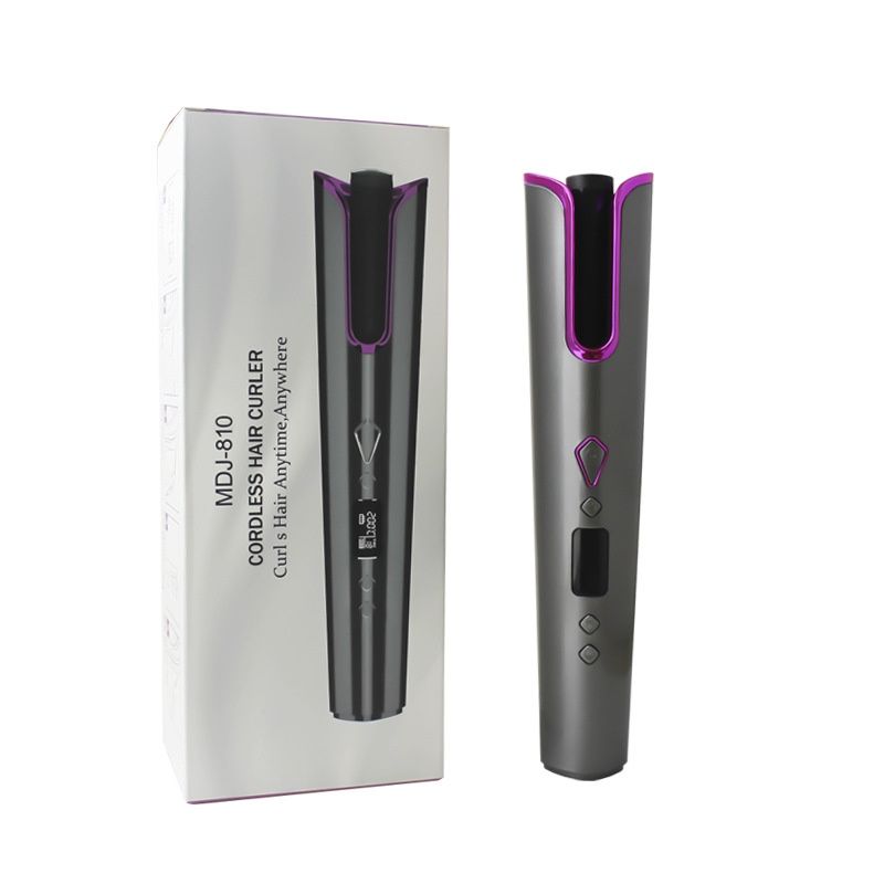 NAUTICA - Rizador de cabello automático inalámbrico portátil-gris