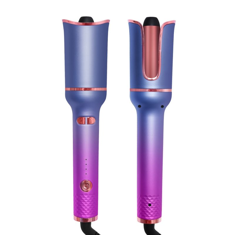NAUTICA - Rizador de cabello automático inalámbrico portátil-Púrpura