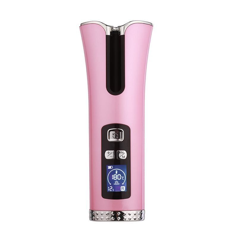 NAUTICA - Rizador de cabello automático inalámbrico portátil-rosa