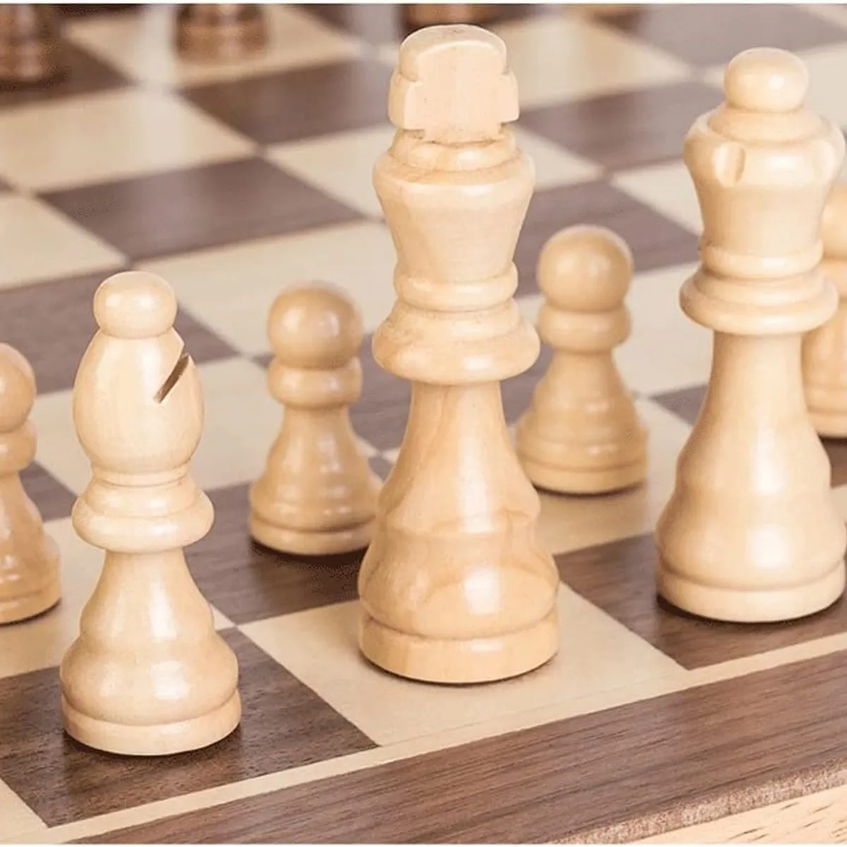 NACION AJEDREZ - Tablero De Ajedrez Madera 40x40cm Magnético