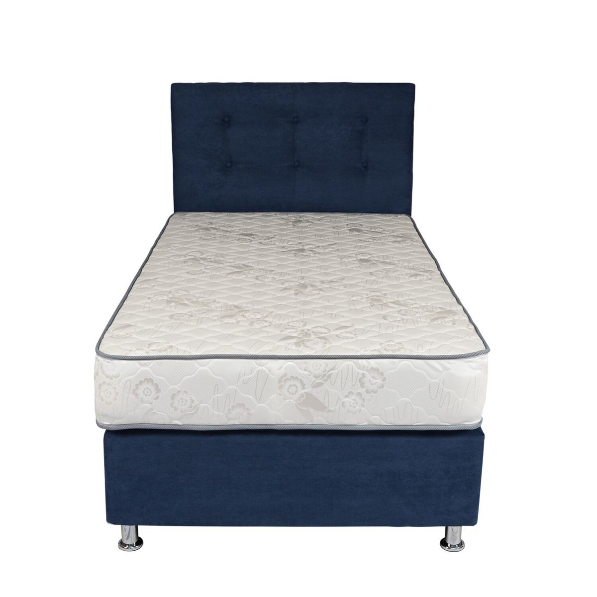 SPOMO - Box Americano Alegro T3500 Capitoné 1,5 PL Azul