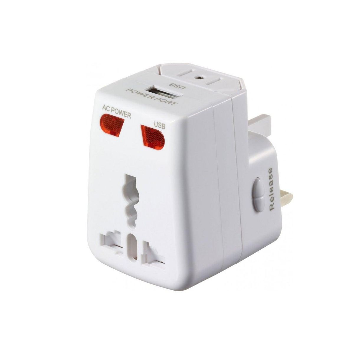 GO TRAVEL - ADAPTADOR DE CORRIENTE UNIVERSAL + 1 PUERTO USB