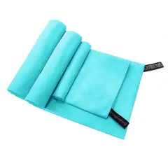 IMPORTCLICK - Set 3 Toallas Baño Viaje Microfibra Secado Rápido Menta - Menta