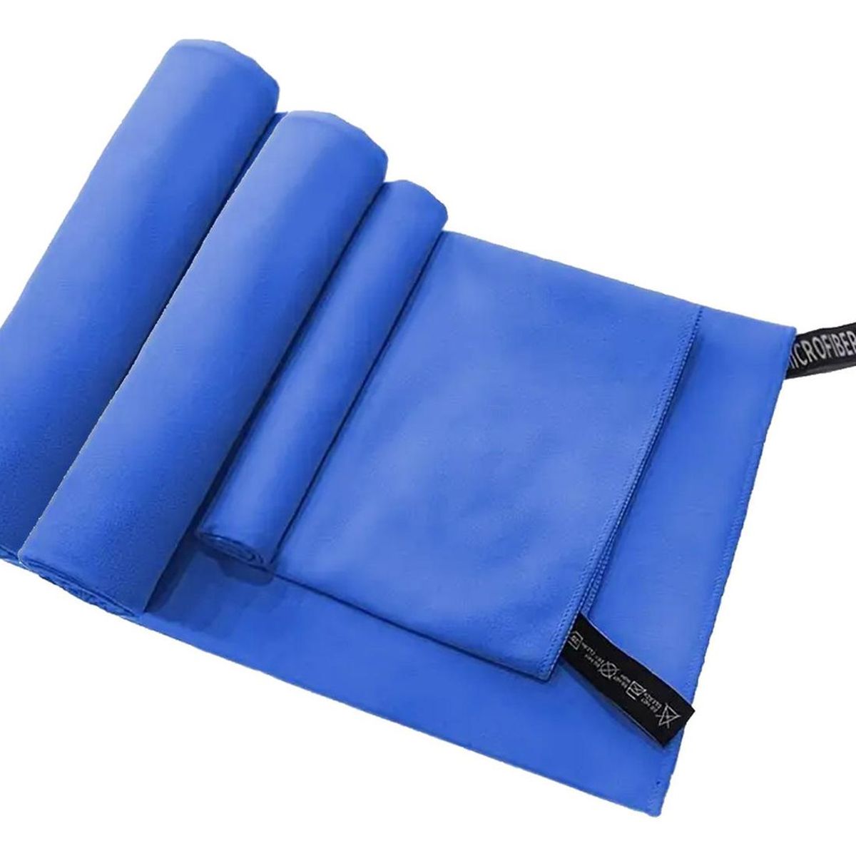 IMPORTCLICK - Set 3 Toallas Baño Viaje Microfibra Secado Rápido Azul - Azul