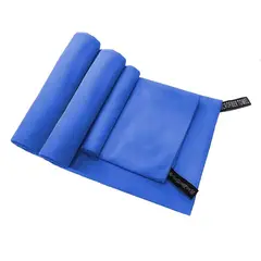 IMPORTCLICK - Set 3 Toallas Baño Viaje Microfibra Secado Rápido Azul - Azul