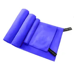 IMPORTCLICK - Set 3 Toallas Baño Viaje Microfibra Secado Rápido Zafiro