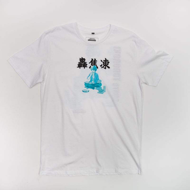 GENERICO - Polera Hombre YOU My Hero Academia  Shoto Blanco