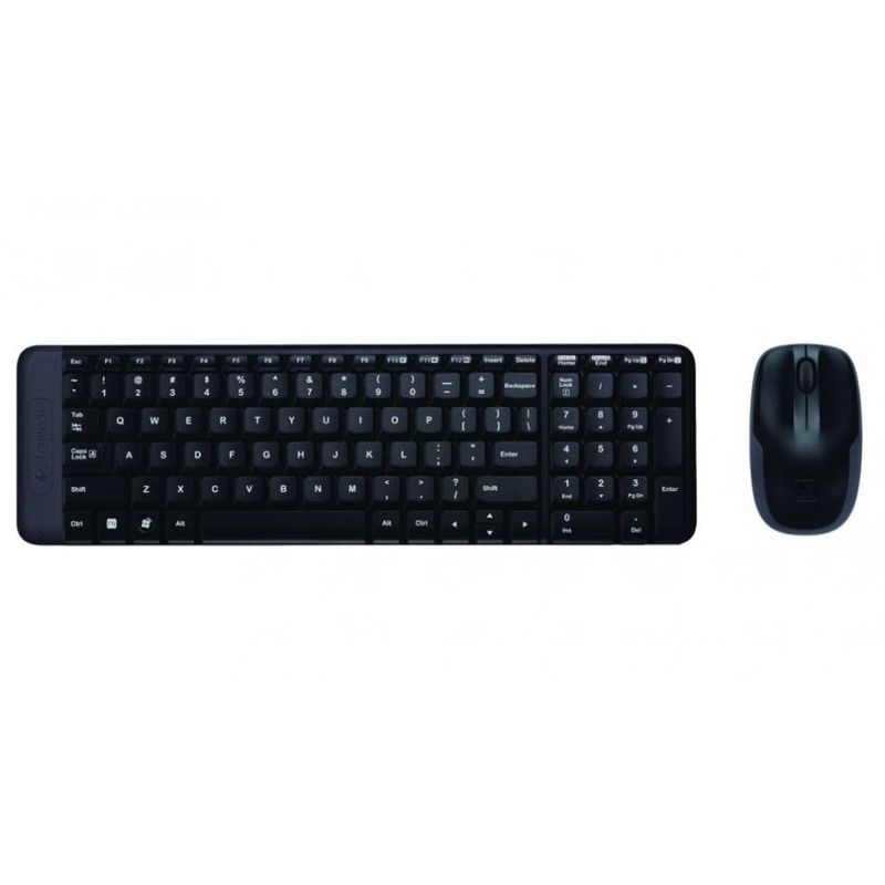 LOGITECH - COMBO TECLADO+MOUSE INALAMBRICO USB LOGITECH MK220 NEGRO