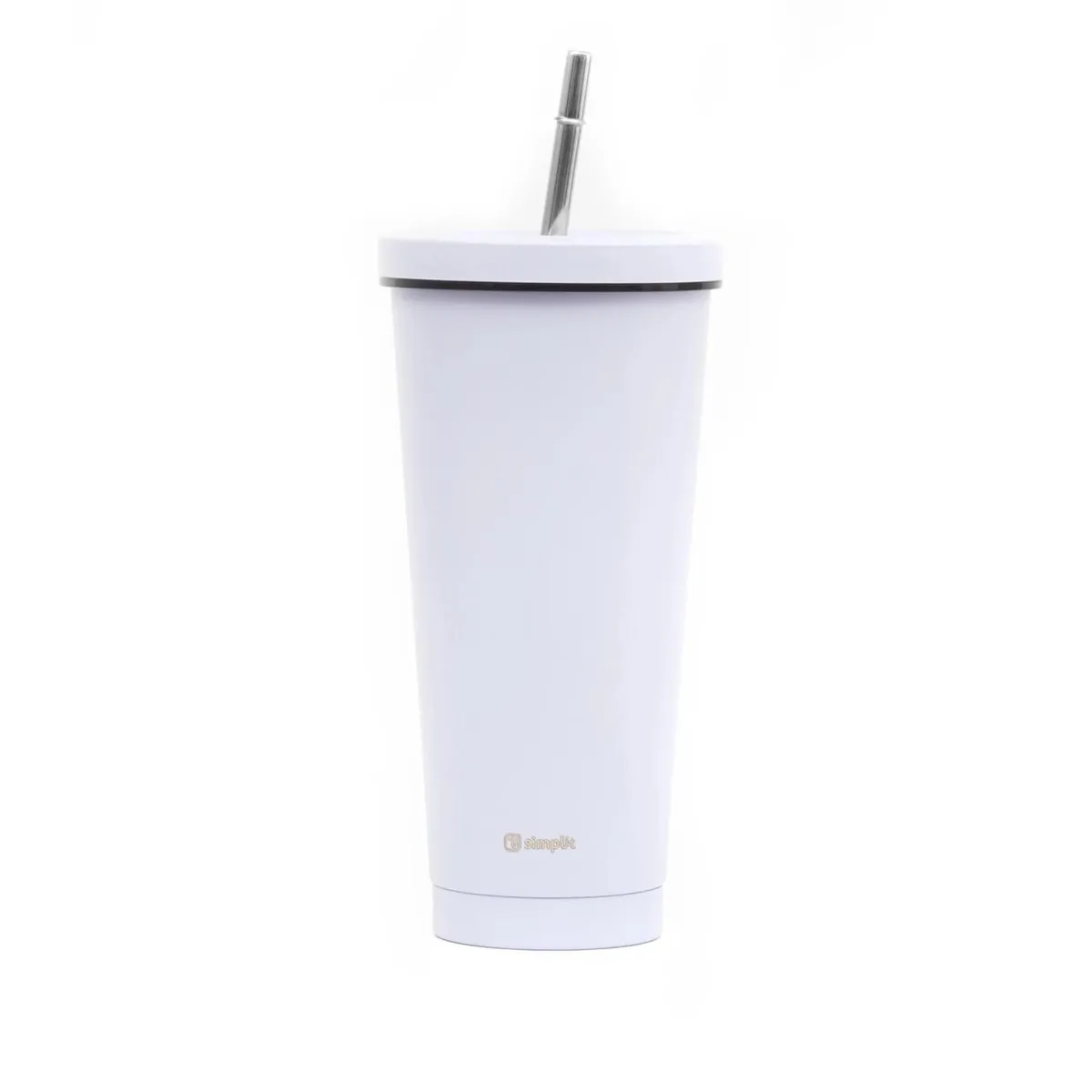 SIMPLIT - Vaso Térmico Tumbler 750ml Tapa y Bombilla Morado Simplit - Violeta oscuro
