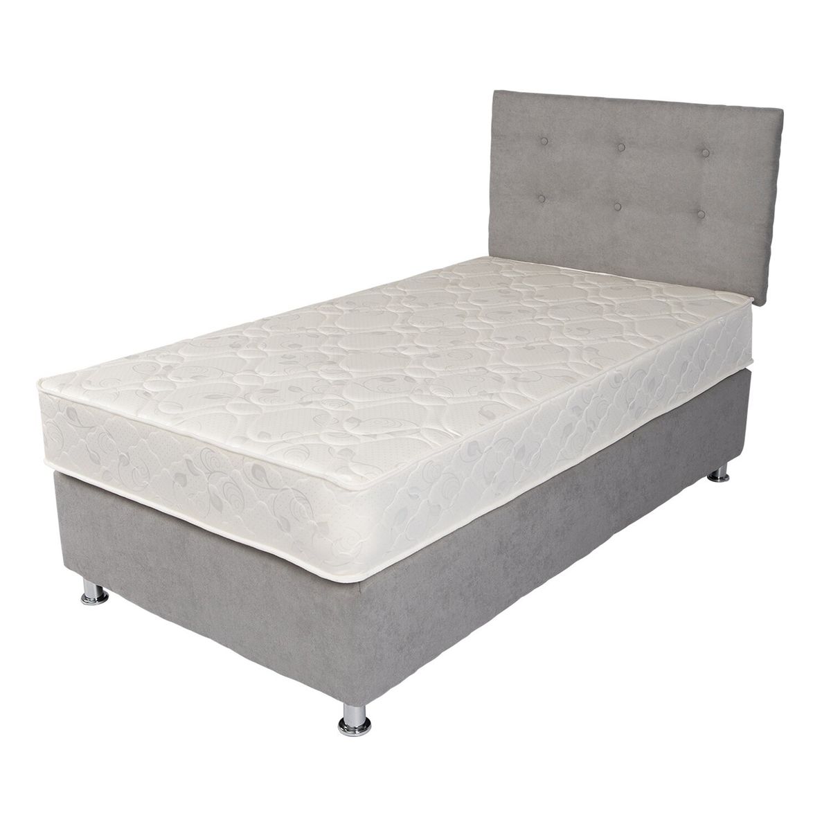 SPOMO - Box Americano Alegro T3500 Capitoné 1,5 PL Silver