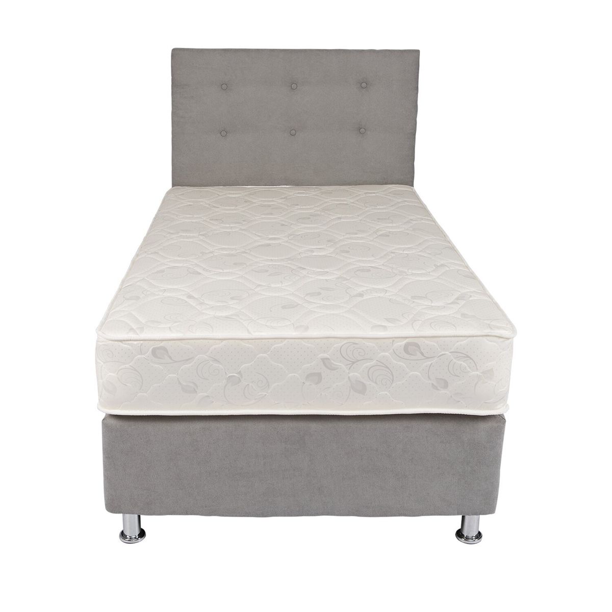 SPOMO - Box Americano Alegro T3500 Capitoné 1,5 PL Silver