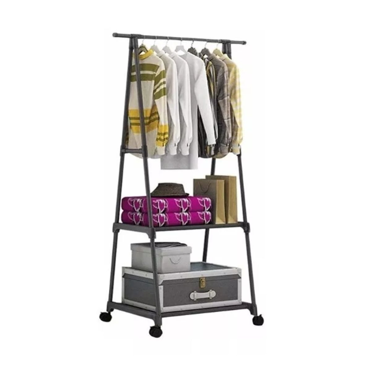 U BUY - Perchero Organizador Ropa Con Ruedas Estante