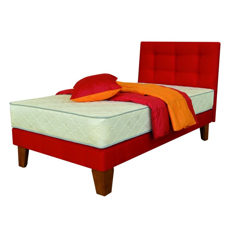 SPOMO - Eurobox Energy Capitoné 1,5 PL Rojo + Plumón Pluma