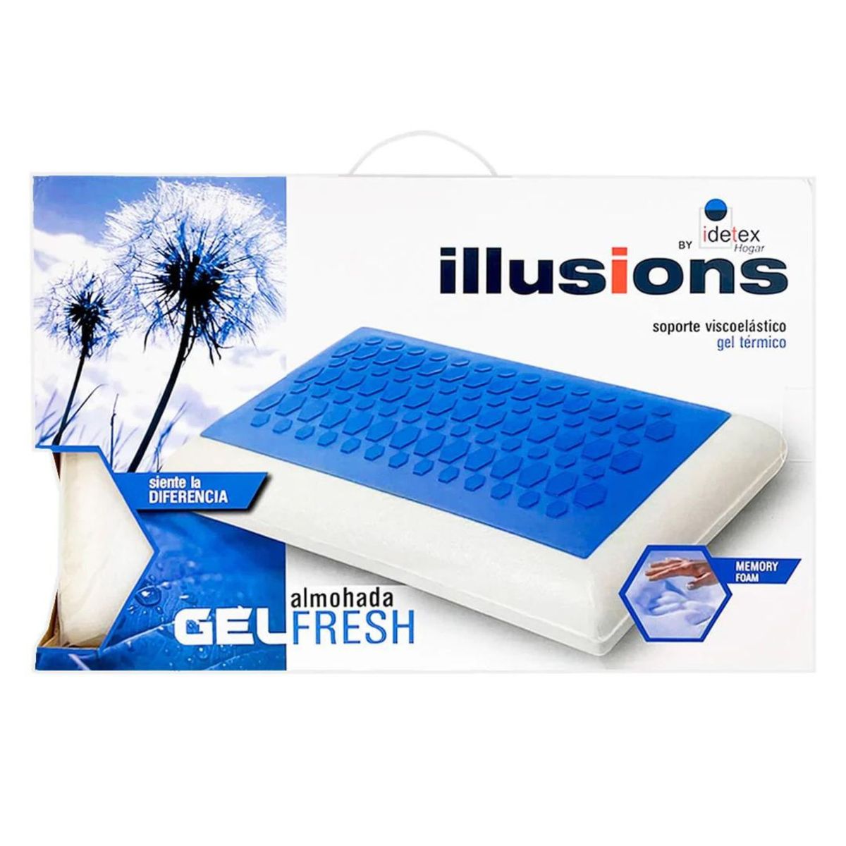 ILLUSIONS - Almohada Viscoelastica Illusions Gel Fresh 40x60cm