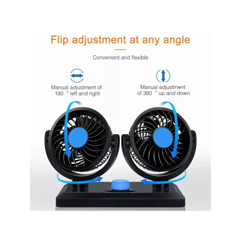 GENERICO - Ventilador Para Auto Jeep Camioneta Vehículo Regulable