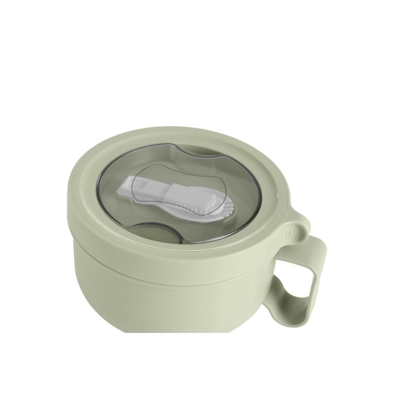 URBAN PRODUCTS - CONTENEDOR DE COMIDA CON CUCHARA VERDE URBAN PRODUCTS