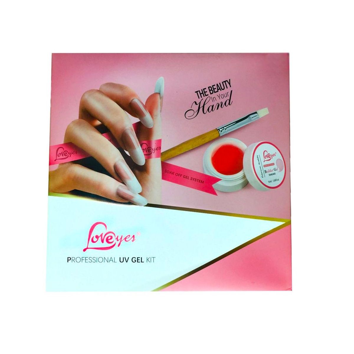 LOVEYES - Kit para Uñas Profesional Gel Uv Manicure Loveyes