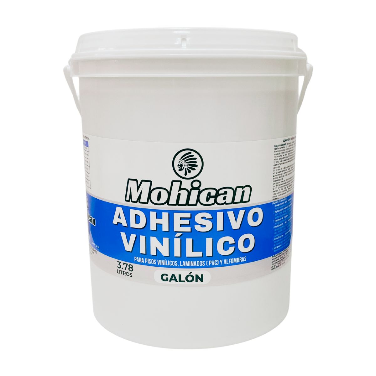 MOHICAN - ADHESIVO PARA PISOS VINÍLICOS Y LAMINADOS 1 GALÓN MOHICAN