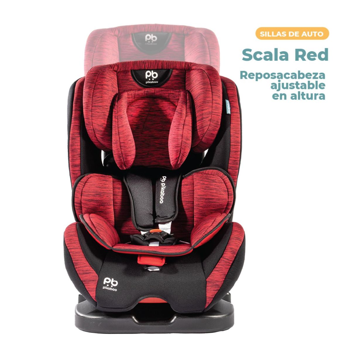 PIKABOO - Silla De Auto Convertible Pikaboo Scala Roja