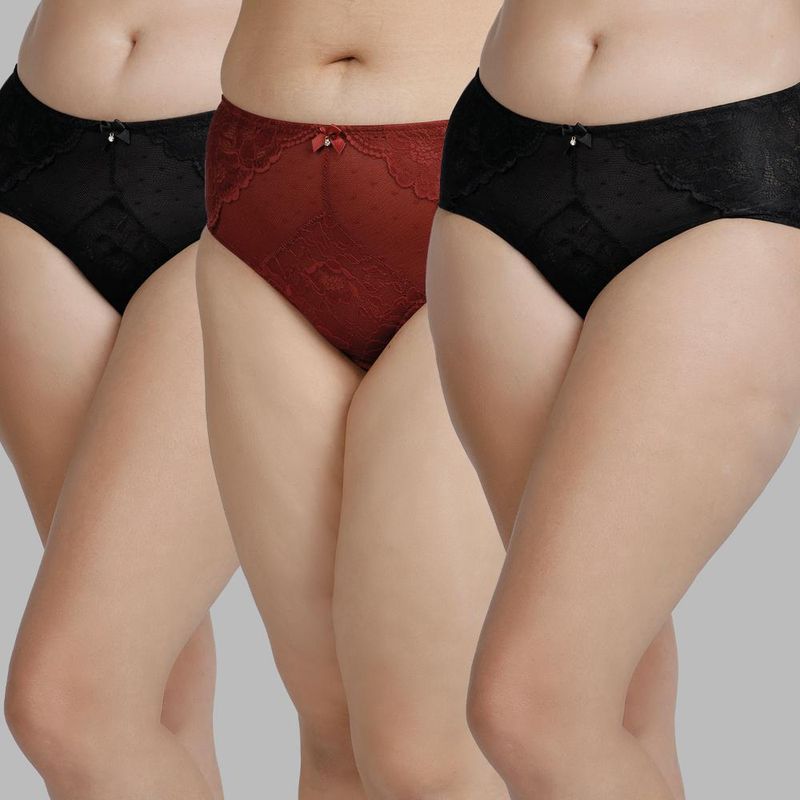 KAYSER - Calzón Pack 3xpantaleta microfibra negro p3149026m-neg kayser KAYSER