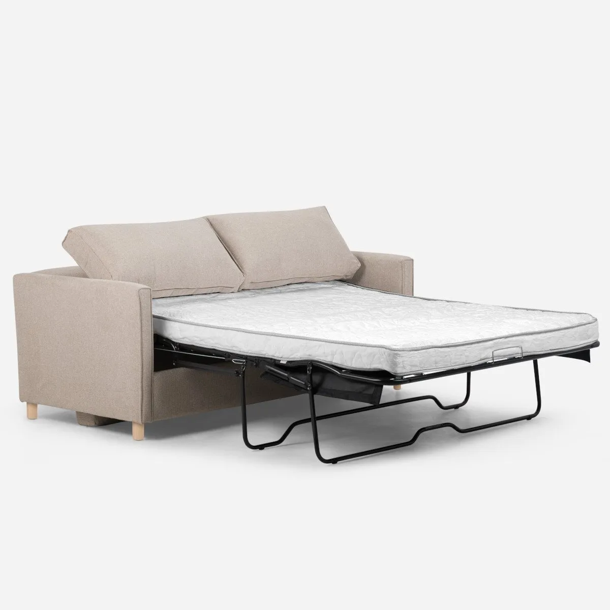 ROSEN - Sofa Cama Rosen Lido 3 Cuerpos Tela Latte
