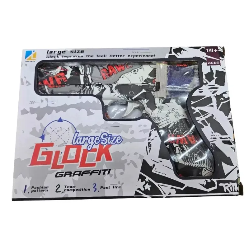 GENERICO - Pistola Glock Hidrogel Tiro A Tiro  Bolitas de Gel