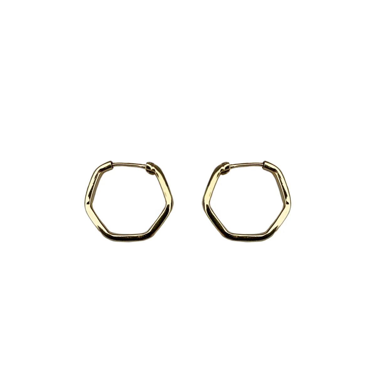 MODAS LILLO - Aro Mujer Argolla Hexagonal Joyas Modas Lillo