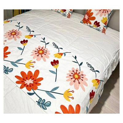 Imagen 2 del producto Set Piecera 210X70 + 2 Fundas Bordadas Flores Alegretto King. 2 Plazas