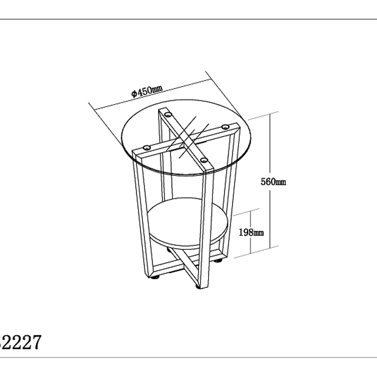 AGUILA - Mesa Auxiliar para Oficina y Hogar WEB-S2227