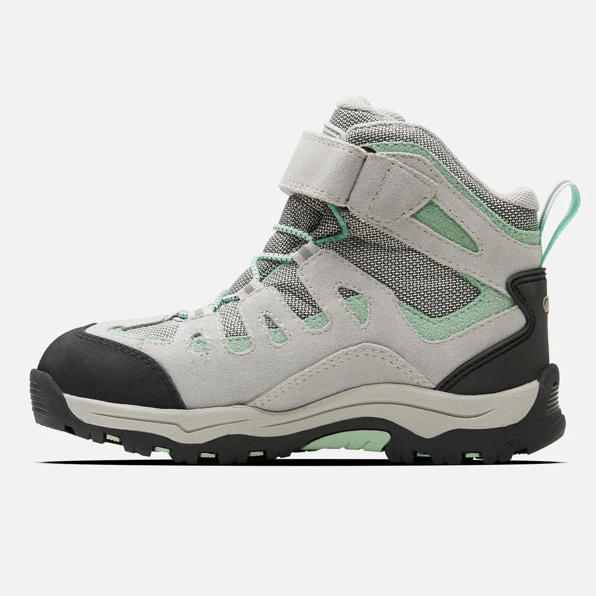 LIPPI - Botín Niña  Puelo CS HI Velcro Gris Claro Verde Agua Lippi