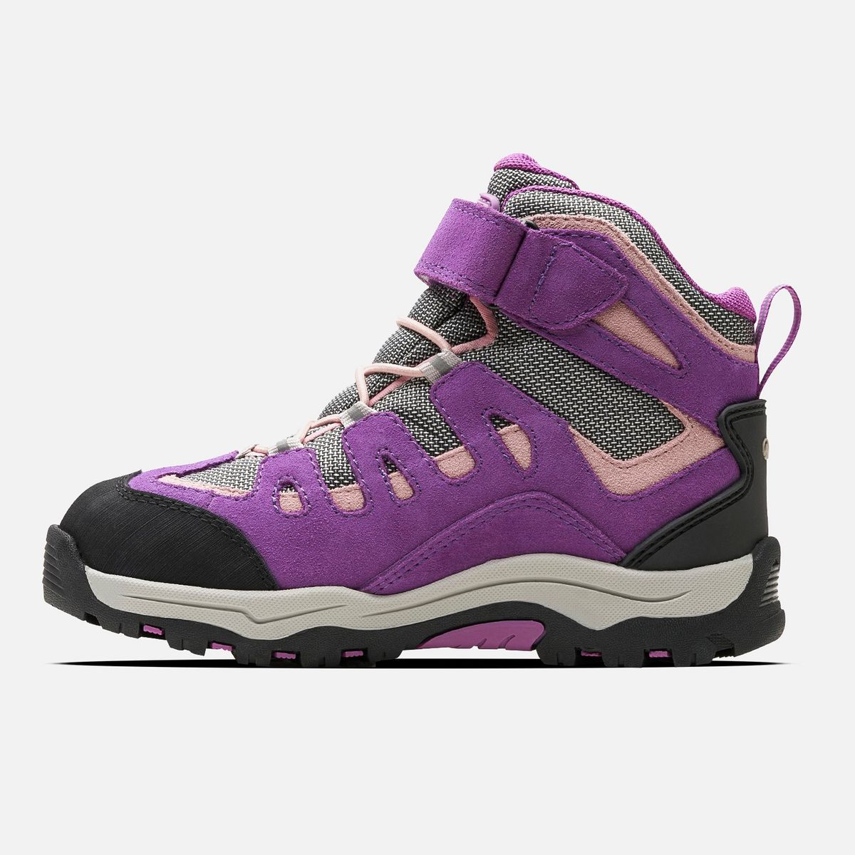 LIPPI - Botín Niña  Puelo CS HI Velcro Morado Gris Claro Lippi