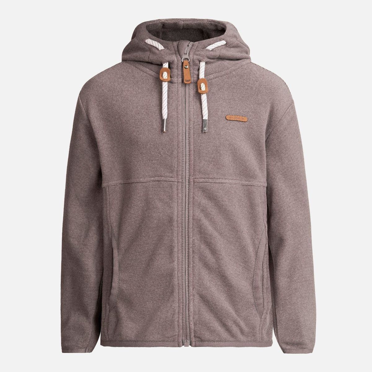 LIPPI - Poleron Niña Stripes Nano-F Full Zip Hoody Malva Lippi