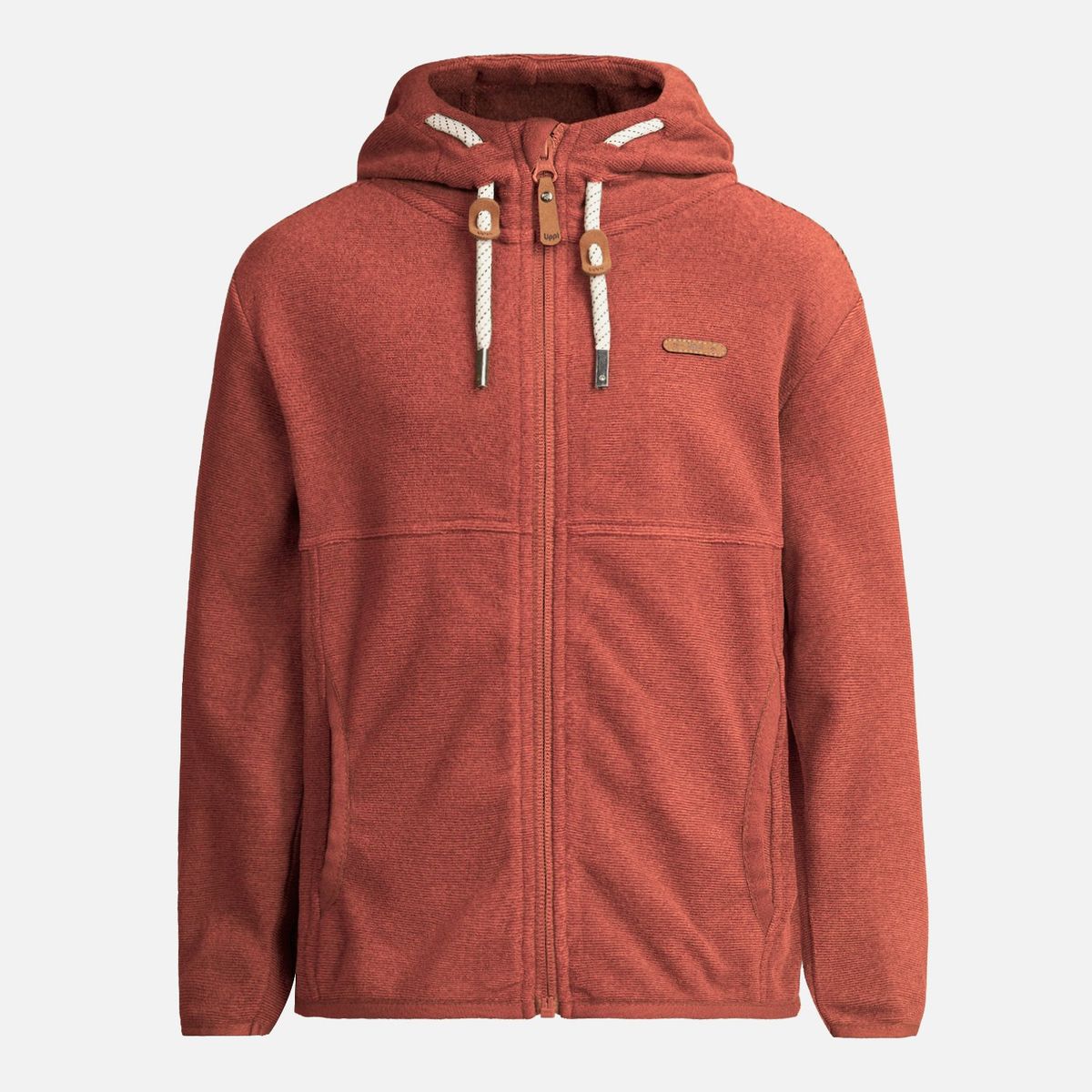 LIPPI - Poleron Niño Stripes Nano-F Full Zip Hoody Terracota Lippi
