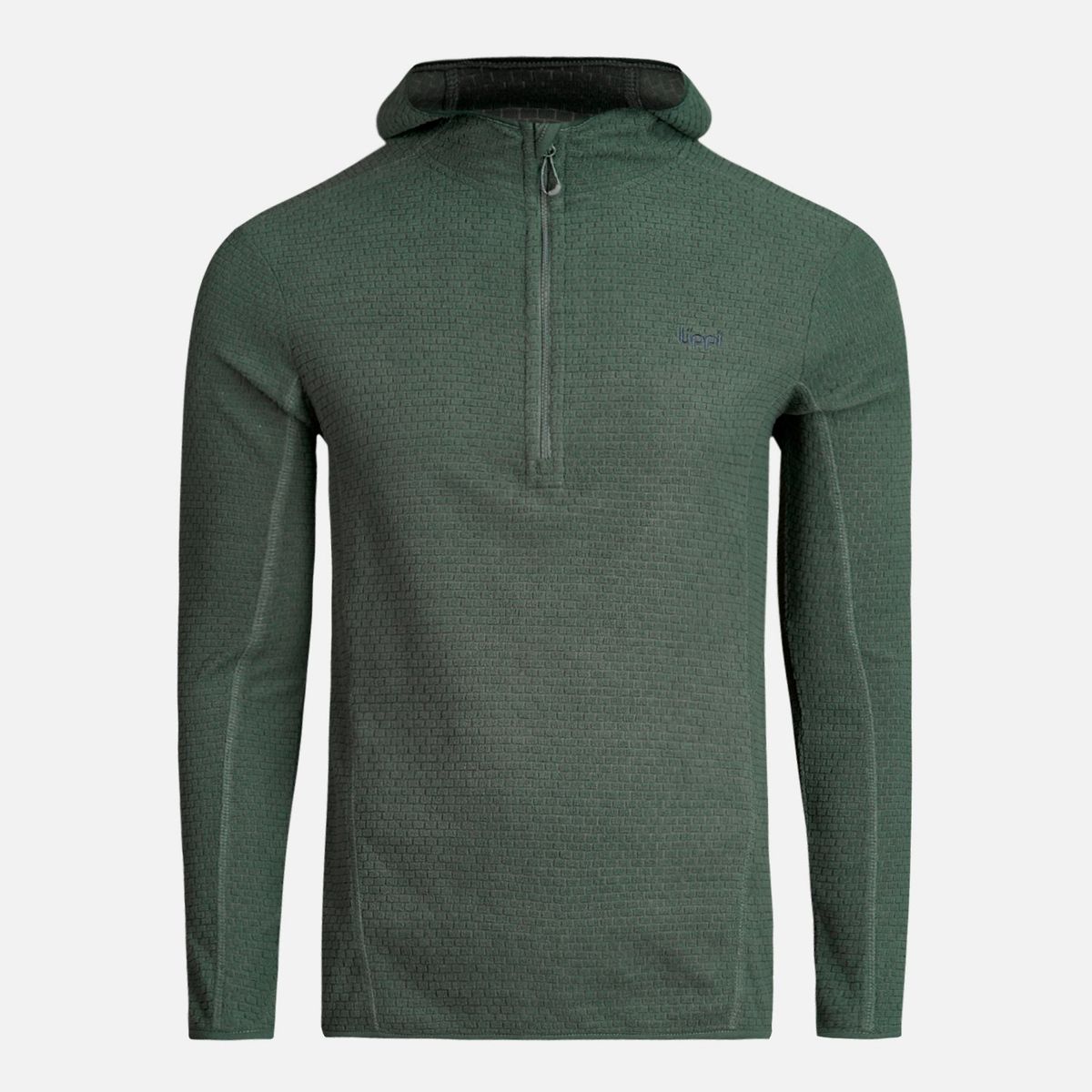 LIPPI - Poleron Teen Boy Mild Nano-F 14 Zip Hoody Verde Botella Lippi