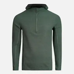 LIPPI - Poleron Teen Boy Mild Nano-F 14 Zip Hoody Verde Botella