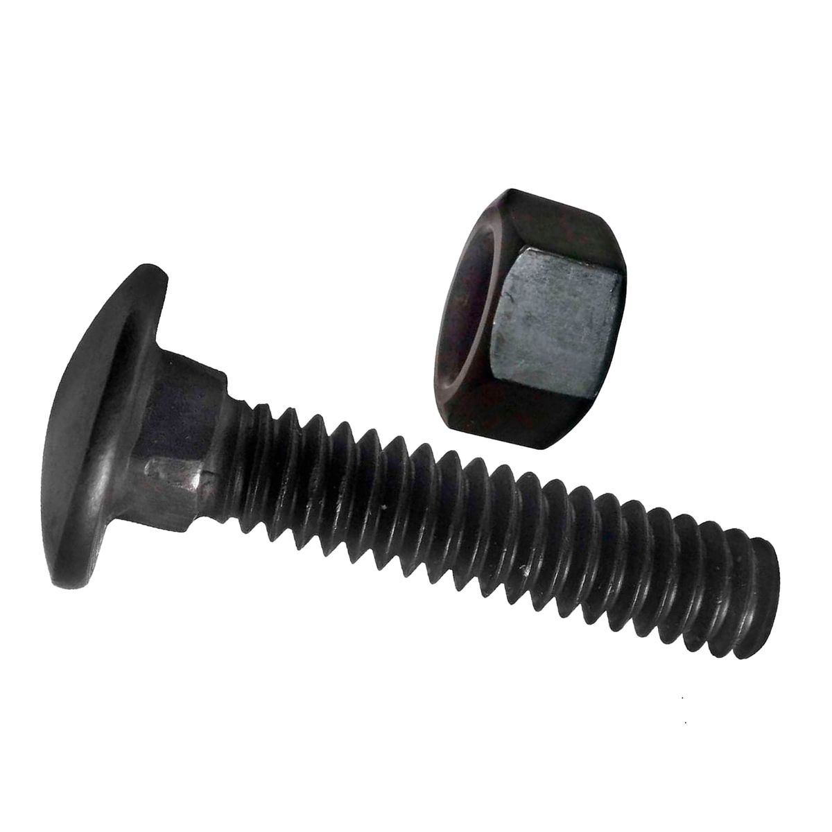 GENERICO - Perno coche 1/4 x 1.1/2 con 100 tuercas 1/4 pavonadas