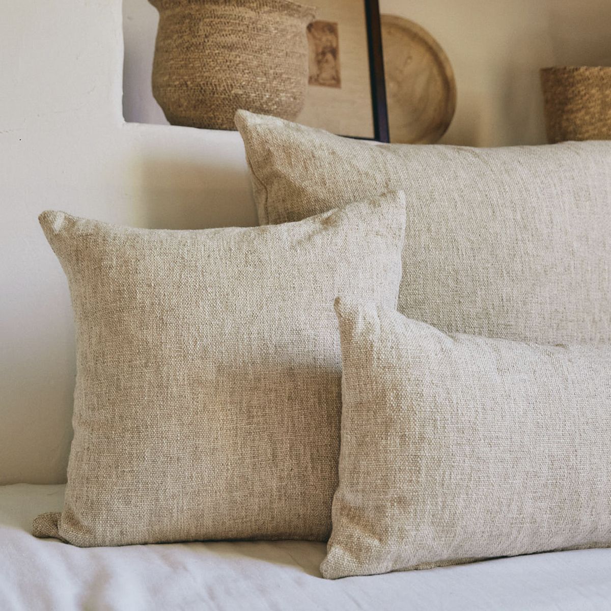 CALMA HOUSE - Funda Cojín Arga 60x60 Beige Calma House